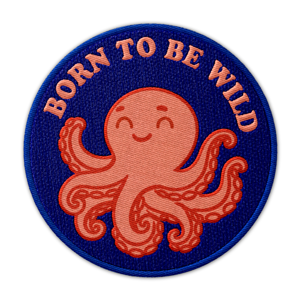 Embroidered patch, enamel pin and sticker design for Animals Aotearoa